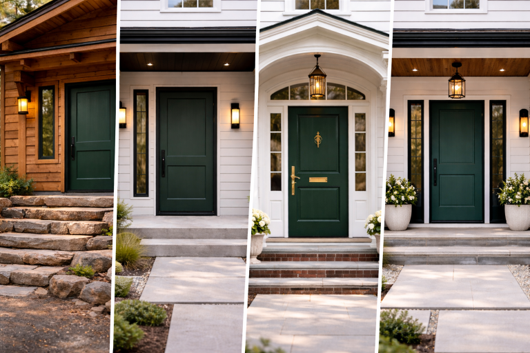 12 Dark Green Front Door Colors That Instantly Elevate Your Home’s Curb Appeal