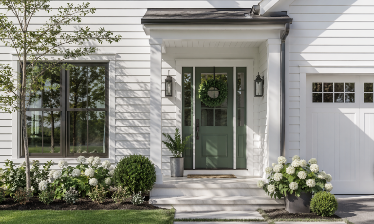 Best Sherwin Williams Green Paint Colors for Modern Exterior Front Doors